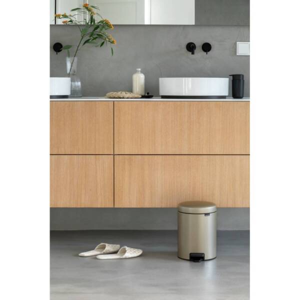 Brabantia Newicon Pedallı Çöp Kutusu Şampanya Rengi 5 L - 2