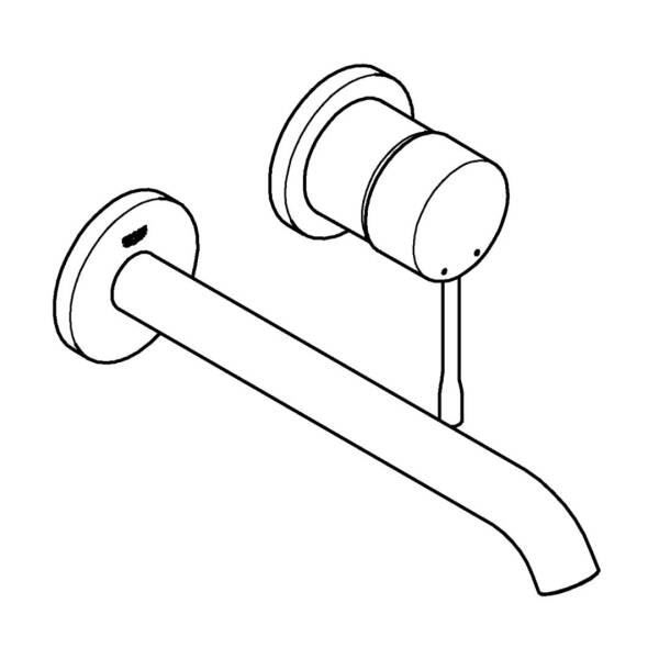 Grohe Essence İki Delikli Duvardan Lavabo Bataryası L-Boyut 29193001 - 2