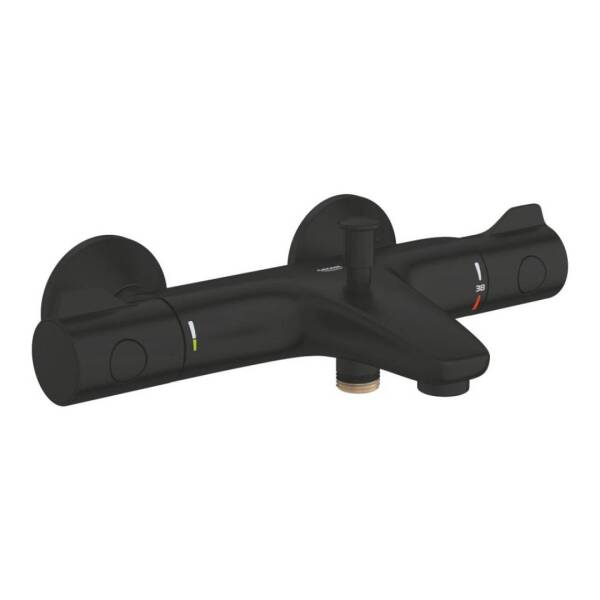 Grohe Grohtherm 800 Termostatik Banyo Bataryası Mat Siyah 1022032430 - 1