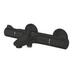 Grohe Grohtherm 800 Termostatik Banyo Bataryası Mat Siyah 1022032430 - 2