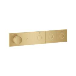 Grohe Grohtherm Aqua Tiles 3 Valfli Akış Kontrollü Ankastre Termostatik Duş Bataryası Br. Cool Sunrise 106866GN00 - 1