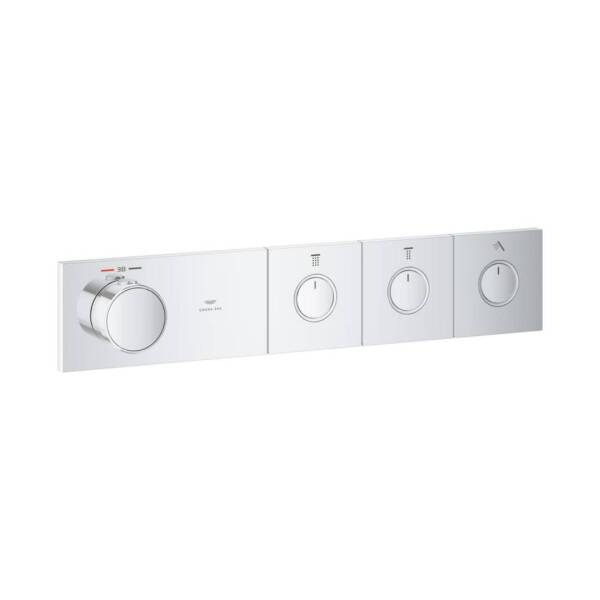 Grohe Grohtherm Aqua Tiles 3 Valfli Akış Kontrollü Ankastre Termostatik Duş Bataryası Krom 1068660000 - 1