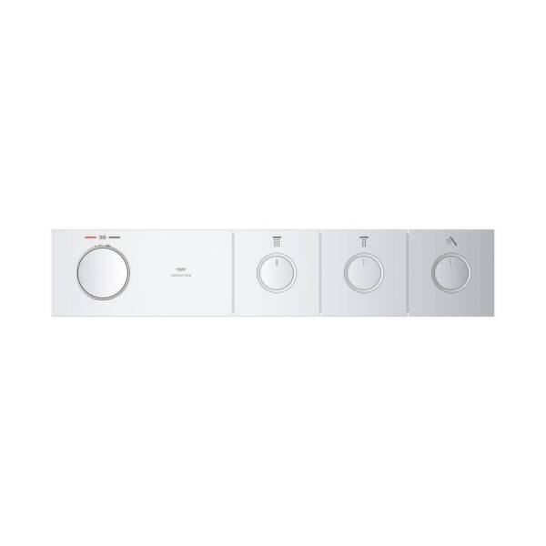 Grohe Grohtherm Aqua Tiles 3 Valfli Akış Kontrollü Ankastre Termostatik Duş Bataryası Krom 1068660000 - 3