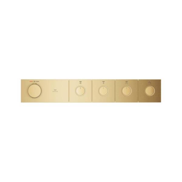 Grohe Grohtherm Aqua Tiles 4 Valfli Akış Kontrollü Ankastre Termostatik Duş Bataryası Br. Cool Sunrise 106867GN00 - 3