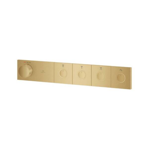Grohe Grohtherm Aqua Tiles 4 Valfli Akış Kontrollü Ankastre Termostatik Duş Bataryası Br. Cool Sunrise 106867GN00 - 4
