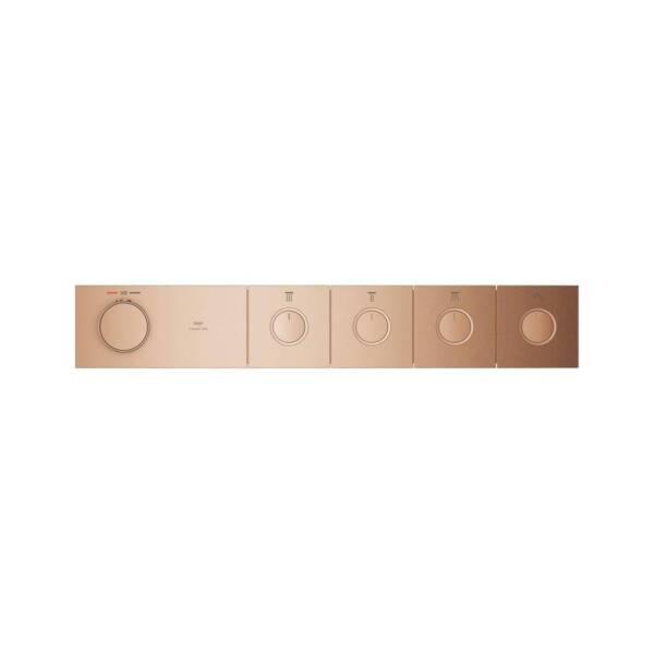 Grohe Grohtherm Aqua Tiles 4 Valfli Akış Kontrollü Ankastre Termostatik Duş Bataryası Br. Warm Sunset 106867DL00 - 3