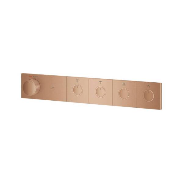 Grohe Grohtherm Aqua Tiles 4 Valfli Akış Kontrollü Ankastre Termostatik Duş Bataryası Br. Warm Sunset 106867DL00 - 4