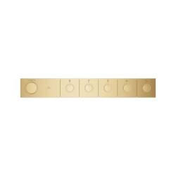 Grohe Grohtherm Aqua Tiles 5 Valfli Akış Kontrollü Ankastre Termostatik Duş Bataryası Br. Cool Sunrise 106868GN00 - 3