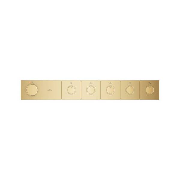 Grohe Grohtherm Aqua Tiles 5 Valfli Akış Kontrollü Ankastre Termostatik Duş Bataryası Br. Cool Sunrise 106868GN00 - 3