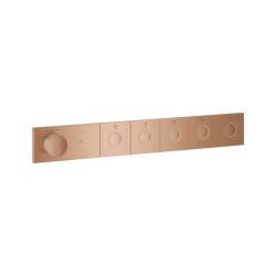 Grohe Grohtherm Aqua Tiles 5 Valfli Akış Kontrollü Ankastre Termostatik Duş Bataryası Br. Warm Sunset 106868DL00 - 1