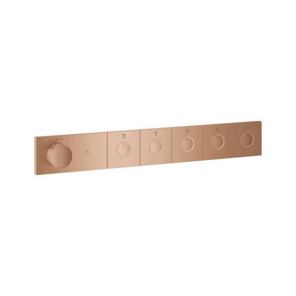 Grohe Grohtherm Aqua Tiles 5 Valfli Akış Kontrollü Ankastre Termostatik Duş Bataryası Br. Warm Sunset 106868DL00 - 1