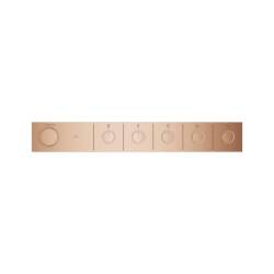 Grohe Grohtherm Aqua Tiles 5 Valfli Akış Kontrollü Ankastre Termostatik Duş Bataryası Br. Warm Sunset 106868DL00 - 3