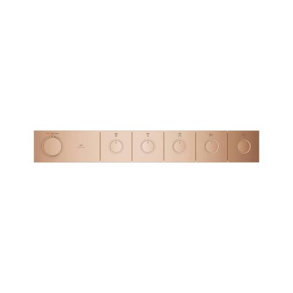 Grohe Grohtherm Aqua Tiles 5 Valfli Akış Kontrollü Ankastre Termostatik Duş Bataryası Br. Warm Sunset 106868DL00 - 3