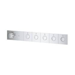 Grohe Grohtherm Aqua Tiles 5 Valfli Akış Kontrollü Ankastre Termostatik Duş Bataryası Krom 1068680000 - 4
