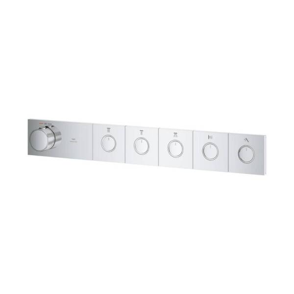 Grohe Grohtherm Aqua Tiles 5 Valfli Akış Kontrollü Ankastre Termostatik Duş Bataryası Krom 1068680000 - 4