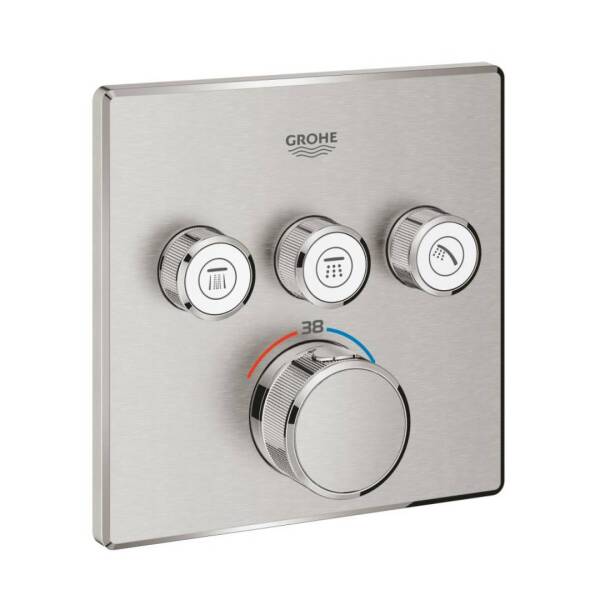 Grohe Grohtherm SmartControl Akış Kontrollü Ankastre Termostatik Banyo Bataryası 29126DC0 - 1