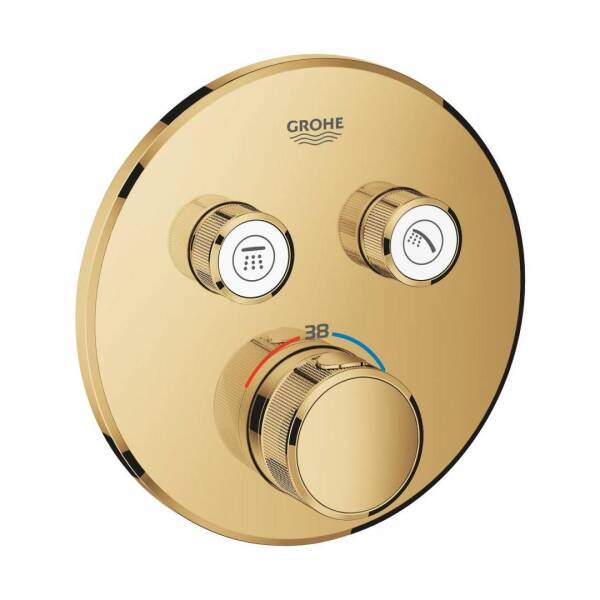 Grohe Grohtherm Smartcontrol Ankastre Termostatik Banyo Bataryası Çift Valfli Akış Kontrollü 29119GL0 - 1