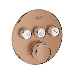Grohe Grohtherm Smartcontrol Üç Valfli Akış Kontrollü Ankastre Termostatik Duş Bataryası 29121DL0 - 1