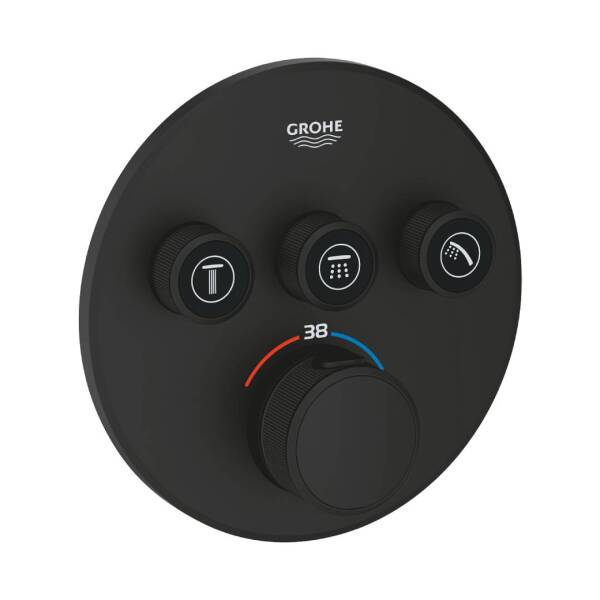 Grohe Grohtherm Smartcontrol Üç Valfli Akış Kontrollü Ankastre Termostatik Duş Bataryası 29507KF0 - 1