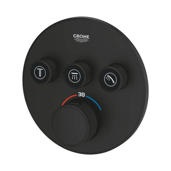 Grohe Grohtherm Smartcontrol Üç Valfli Akış Kontrollü Ankastre Termostatik Duş Bataryası 29507KF0 - 4