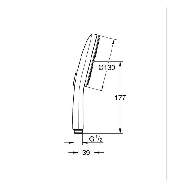 Grohe Rainshower Aqua El Duşu 3 Akışlı Br. Warm Sunset 101676DL00 - 5