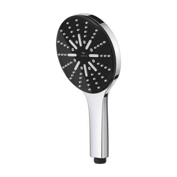 Grohe Rainshower Aqua El Duşu 3 Akışlı Krom+Siyah 101676KI00 - 4