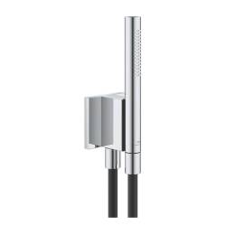 Grohe Rainshower Aqua Manyetik Duvar Askılı El Duşu Seti 2 Akışlı Krom+Siyah 105006KI00 - 1