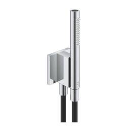 Grohe Rainshower Aqua Manyetik Duvar Askılı El Duşu Seti 2 Akışlı Krom+Siyah 105006KI00 - 2