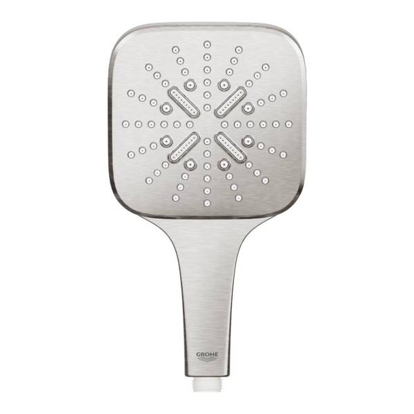 Grohe Rainshower SmartActive 130 Cube El Duşu 3 Akışlı SuperSteel 26582DC0 - 2