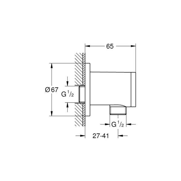 Grohe Tempesta Duş Çıkış Dirseği 28671001 - 4