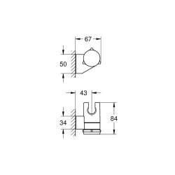 Grohe Tempesta Hareketli El Duşu Askısı 27595001 - 4