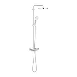 Grohe Tempesta System 250 Cube Duvara Monte Termostatik Bataryalı Duş Sistemi Krom 26691001 - 1