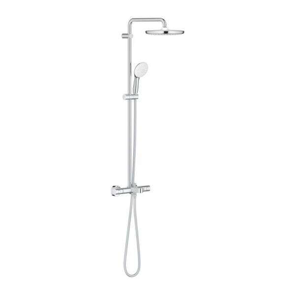 Grohe Tempesta System 250 Cube Duvara Monte Termostatik Bataryalı Duş Sistemi Krom 26691001 - 1