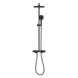 Grohe Tempesta System 250 Cube Duvara Monte Termostatik Bataryalı Duş Sistemi Mat Siyah 266892431 - 3