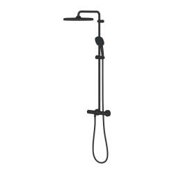 Grohe Tempesta System 250 Cube Duvara Monte Termostatik Bataryalı Duş Sistemi Mat Siyah 266892431 - 4
