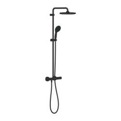 Grohe Tempesta System 250 Duvara Monte Termostatik Bataryalı Duş Sistemi Mat Siyah 266702431 - 1