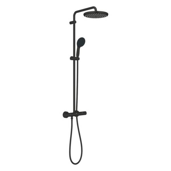 Grohe Tempesta System 250 Duvara Monte Termostatik Bataryalı Duş Sistemi Mat Siyah 266702431 - 2