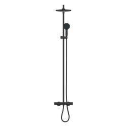 Grohe Tempesta System 250 Duvara Monte Termostatik Bataryalı Duş Sistemi Mat Siyah 266722431 - 3