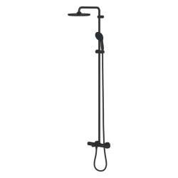 Grohe Tempesta System 250 Duvara Monte Termostatik Bataryalı Duş Sistemi Mat Siyah 266722431 - 4