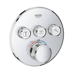 Grohe Grohtherm Smartcontrol Üç Valfli Akış Kontrollü Ankastre Termostatik Duş Bataryası 29121000 - 1