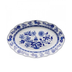 Hutschenreuther Blau Zwiebelmuster Oval Servis 35 cm - Hutschenreuther