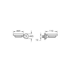 Vitra Minimax Katı Sabunluk Krom A44777 - 4