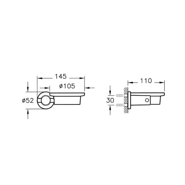 Vitra Ilia Katı Sabunluk Krom A44385 - 2