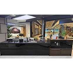 Lineadecor Opus Parlak Siyah / Petra Dokulu Ceviz (TEŞHİR) - Lineadecor