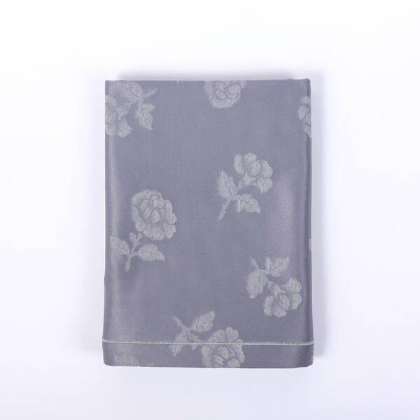 Gül Güler Masa Örtüsü Rose Garden VUA1021 180x340 Gri - 1