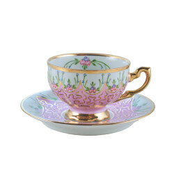 Paşabahçe Papatya Pembe Çay Fincanı Seti 2 Adet - 1