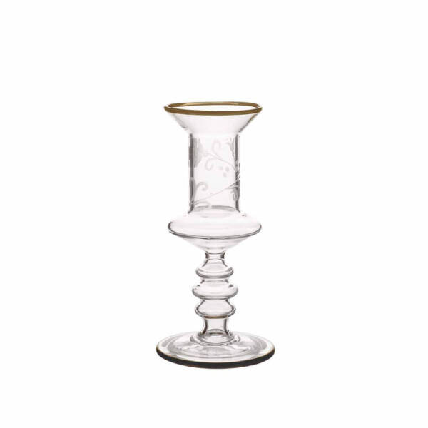 Paşabahçe Dora Gravürlü Mumluk 13 cm - 1