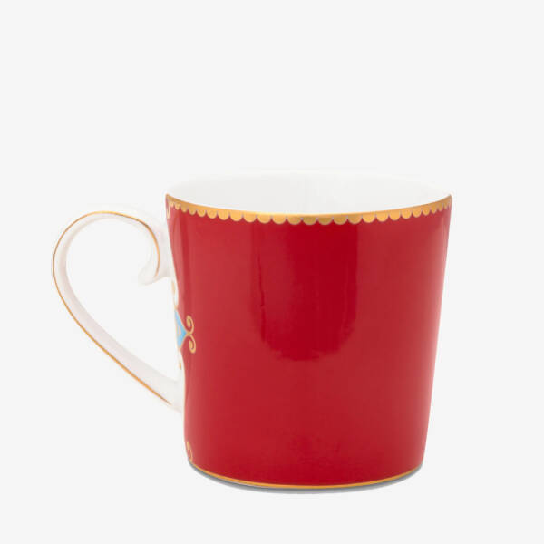 Pip Studio Love Birds Kırmızı Madalyon Desenli Mug 150 ml - 2