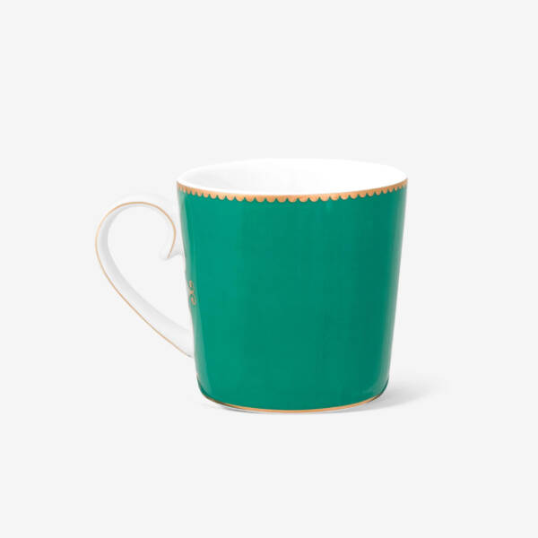Pip Studio Love Birds Yeşil Madalyon Desenli Mug 150 ml - 3