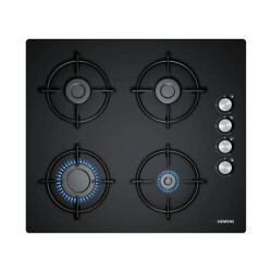 Siemens EO6C6PB11O iQ100 Gazlı Ocak Siyah 60 Cm - Siemens
